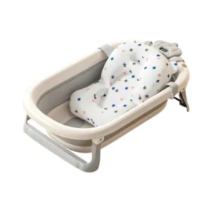 Foldable Star Suspension Bathtub Pad with Temperature Display - Baby Comfort Bath Support